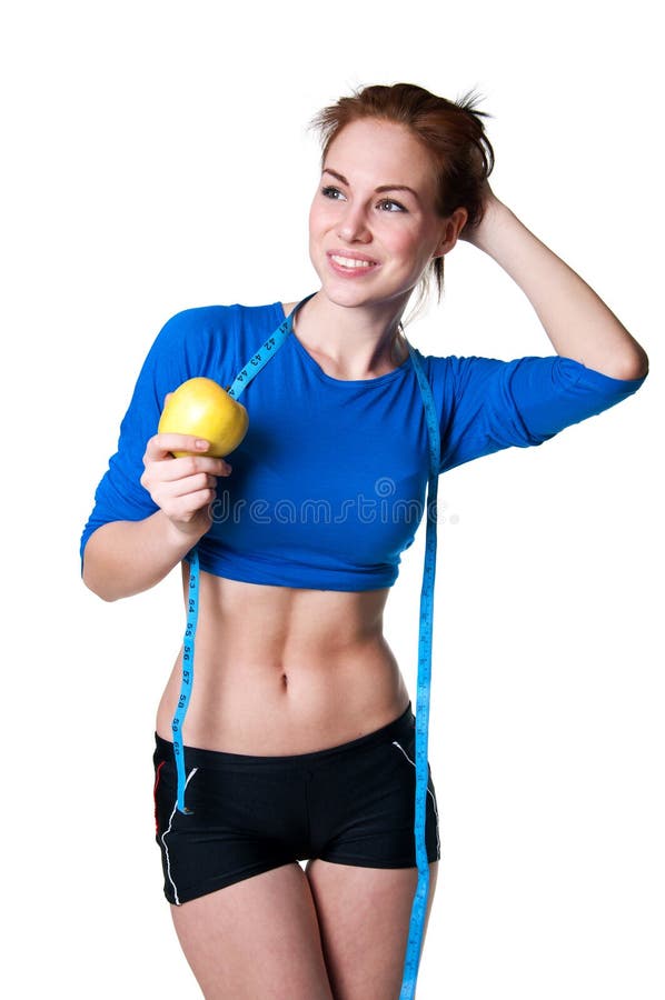 Femme heureuse mince photographie stock Femme heureuse mince photographie stock