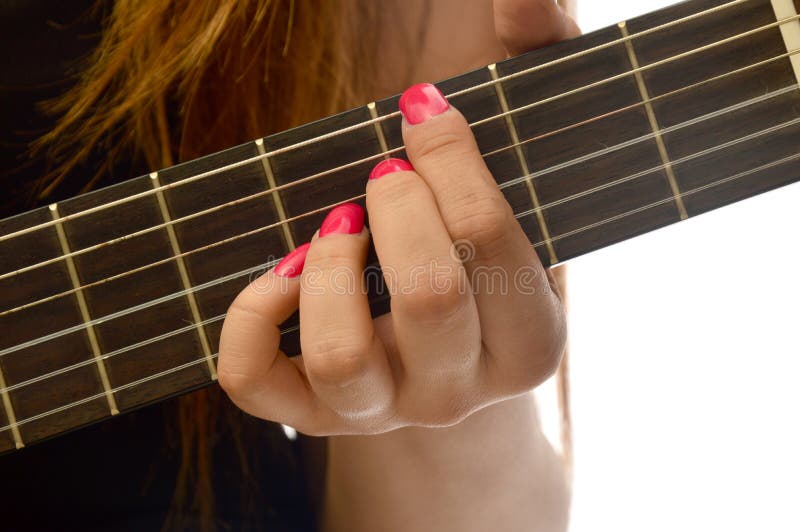 Femme Jouant Une Guitare Classique Image Stock Image Du Renivellement Strings 58109751