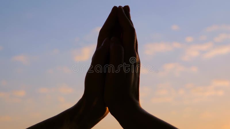 Femme levant la main faire étirement exercices soleil salutation yoga clips vidéos
