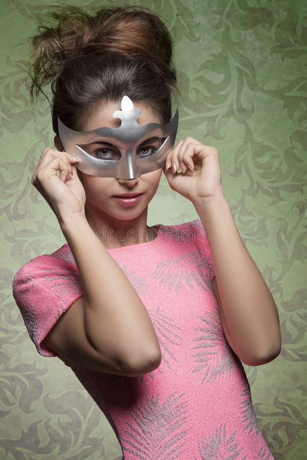 Femme sexy de mascarade photo libre de droits Femme sexy de mascarade photo libre de droits