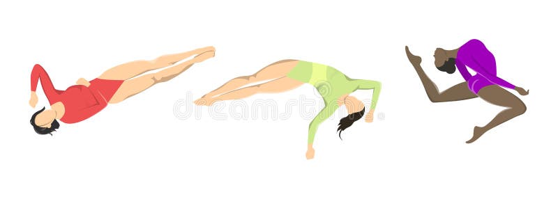 Femme à la gymnastique illustration libre de droits Femme à la gymnastique illustration libre de droits