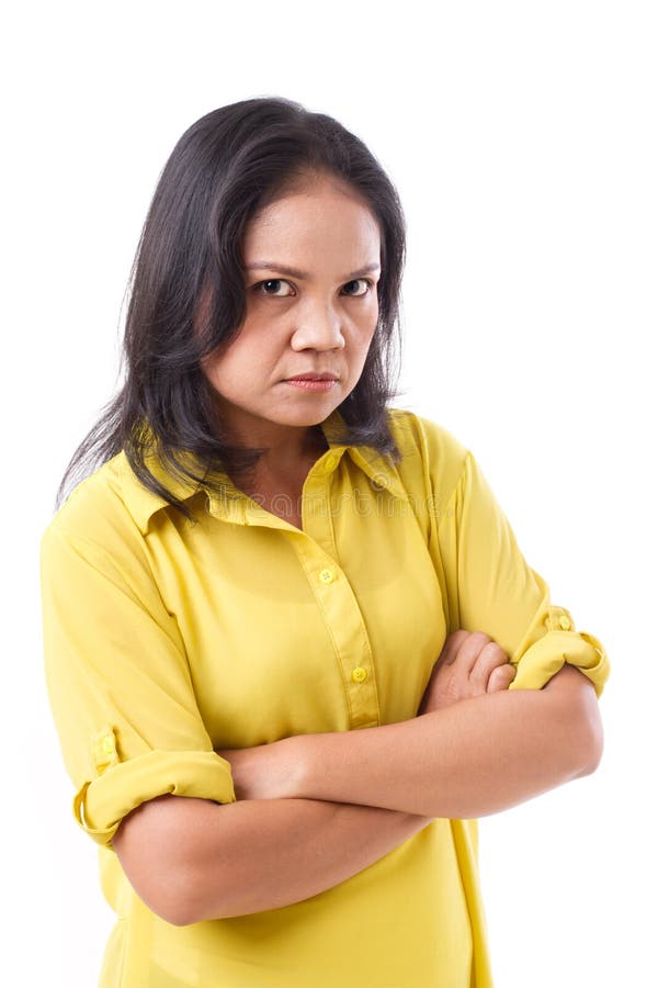 Femme âgée par milieu malheureux fâché de renversement image stock Femme âgée par milieu malheureux fâché de renversement image stock