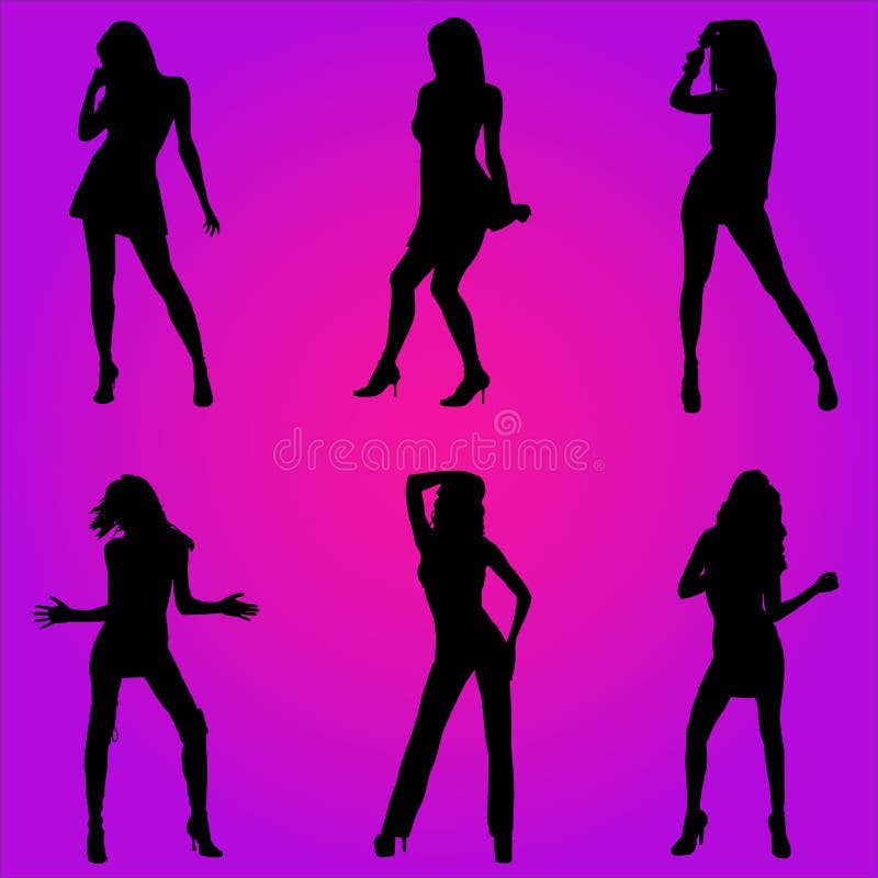 Femmes de danse illustration stock Femmes de danse illustration stock