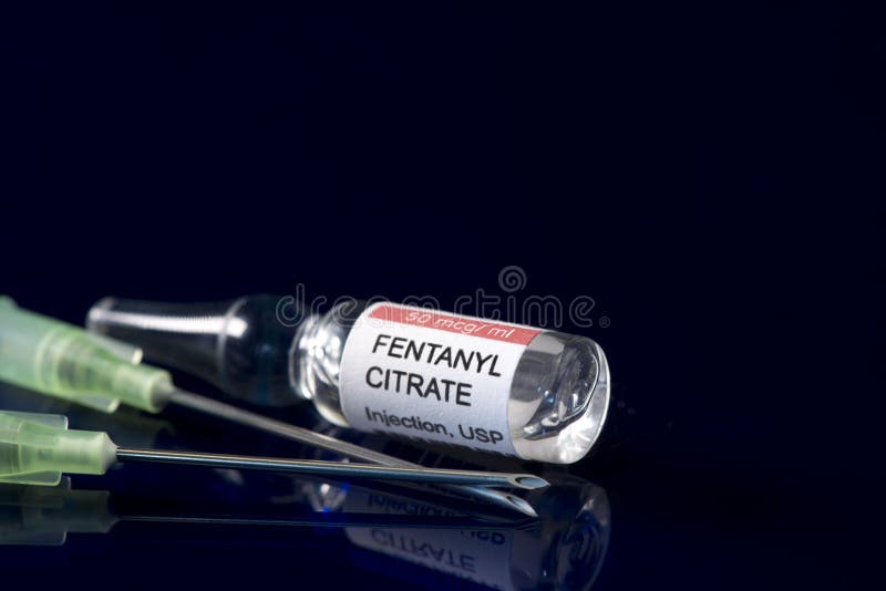 Fenatnyl Citrate with Filter Syringe Needles Stock Image Image of