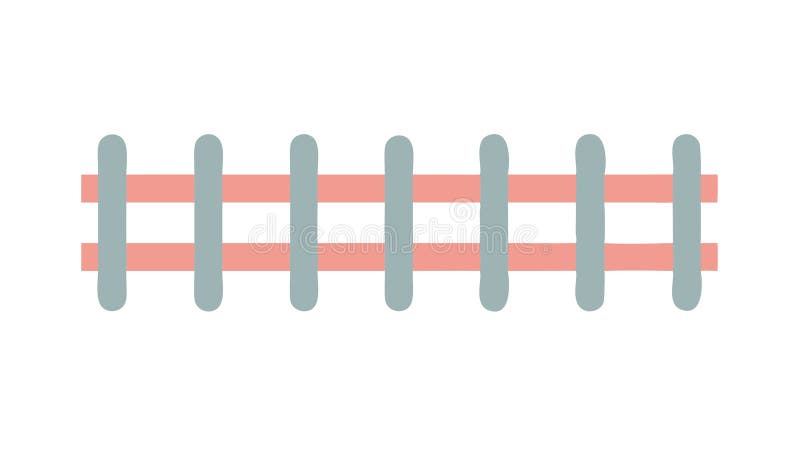 Fence Barrier Icon Vector Design for Property and Security, vector design Generative AI stock illustration