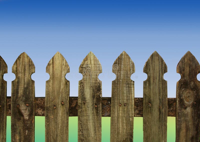 Fence and blue sky stock image. Image of private, color 27651247