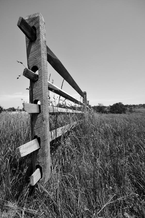 Fence in Gettysburg, PA royalty free stock images