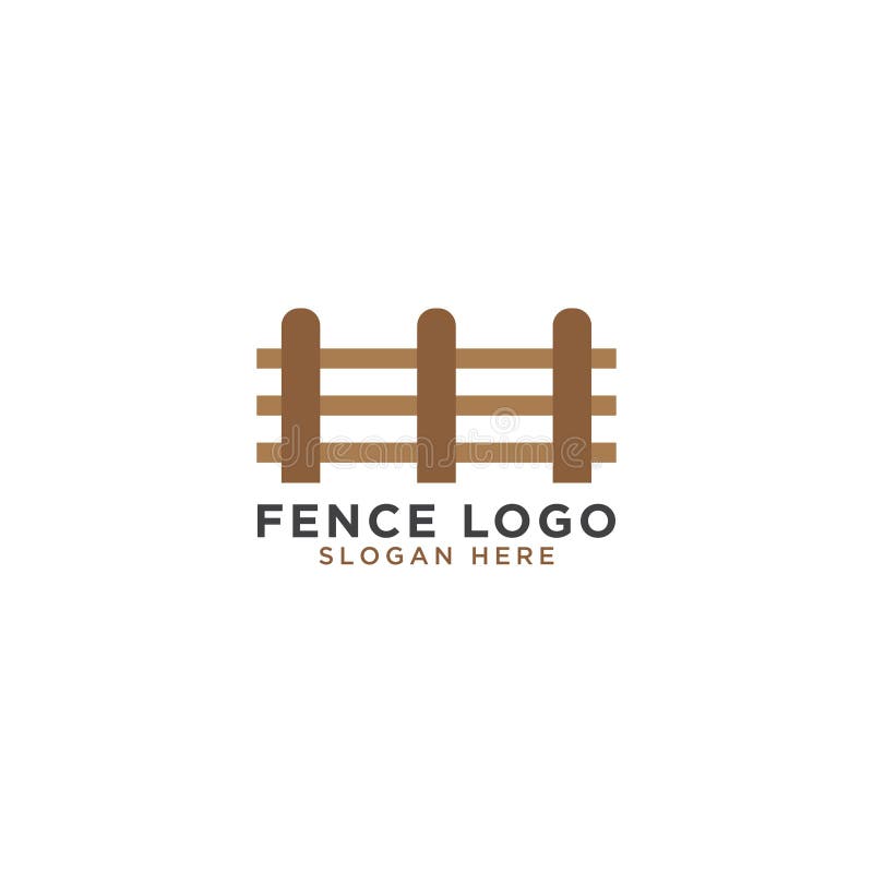 Fence logo design template stock vector. Illustration of farm 120559518
