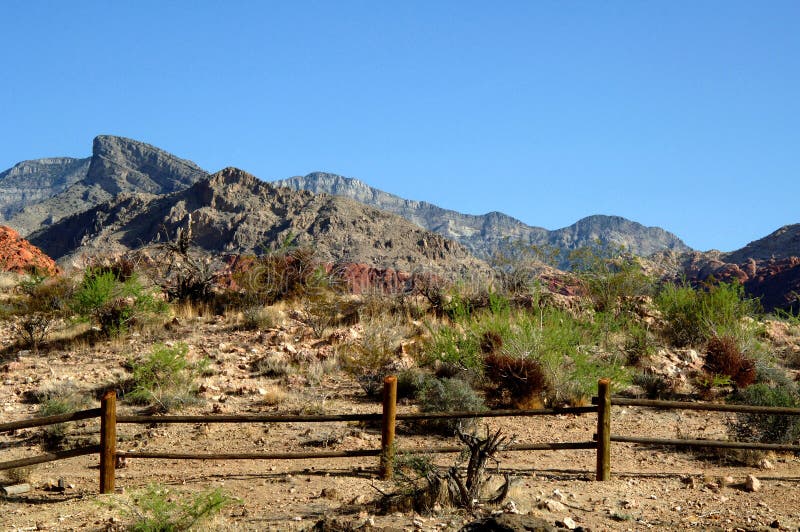 Fence Red rock canyon Nevada