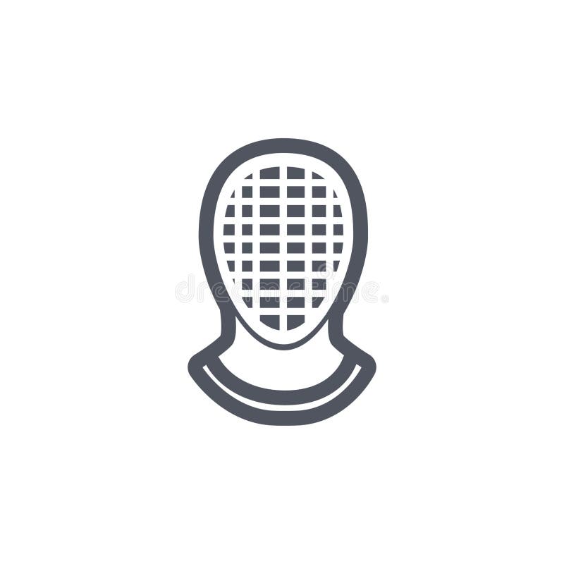 Fencing Mask. Vector Illustration Decorative Design Stock Vector