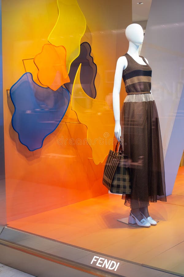 FENDI Fashion Store, Window Shop, Bags, Clothes and Shoes on