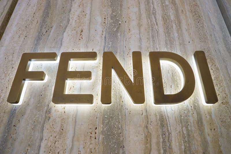 Fendi Sign on Street Shop Window Rome Editorial Stock Image - Image of ...