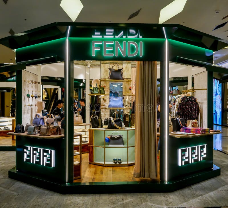 Fendi Shop at Siam Paragon, Bangkok, Thailand, May 9, 2018 Editorial ...