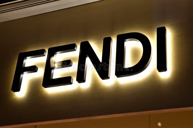 Fendi Sign on Street Shop Window of Rome Editorial Stock Image - Image ...