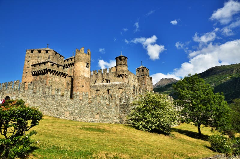 Fenis Castle, an Italian medieval castle