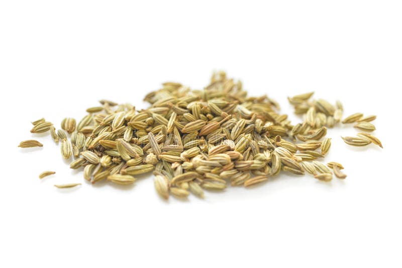 Fennel Seed on White Background Stock Image Image of flavor, aroma
