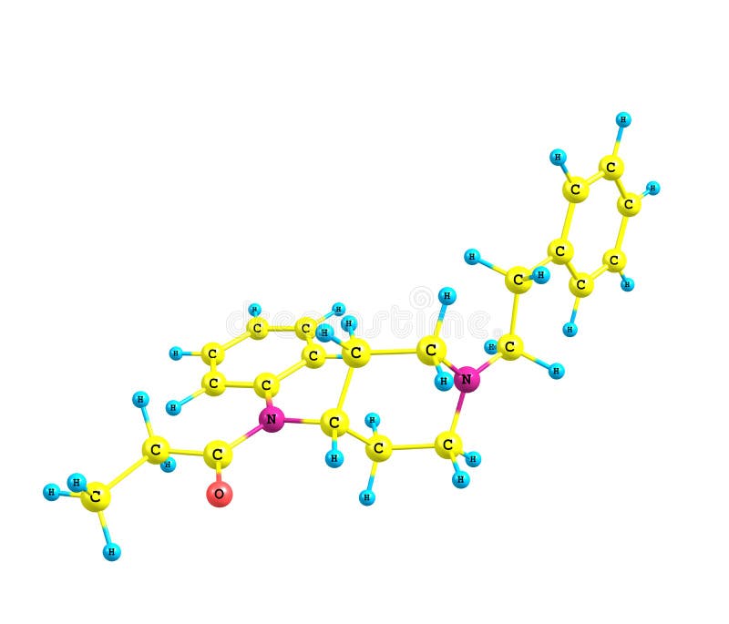 Fentanyl, Fentanil, C22H28N2O Molecule. it is Opioid Analgesic Stock Vector  - Illustration of atomic, fentanyl: 177627749