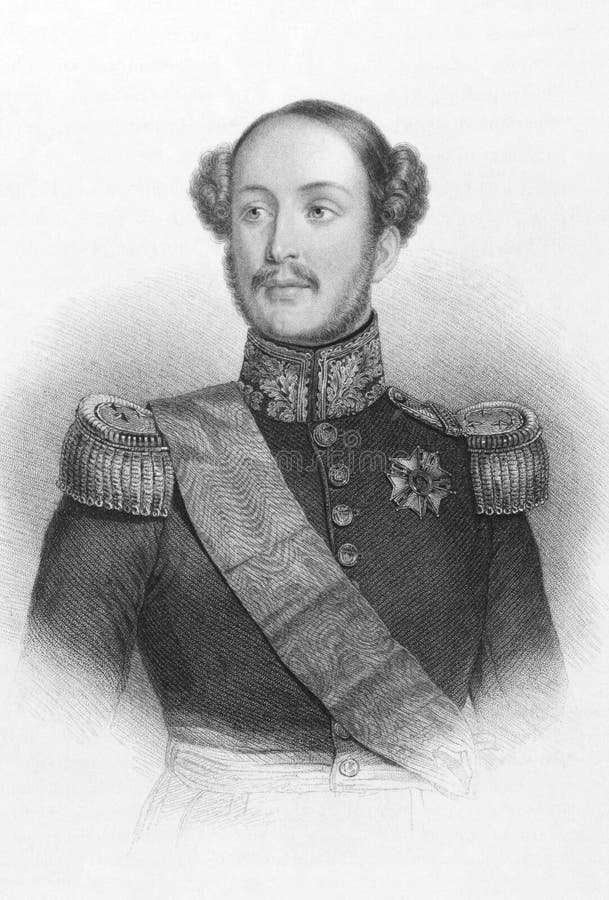 Ferdinand Philippe, Duke of Orleans. On engraving from the 1800s. Eldest son of the future king Louis-Philippe of France. Published in London by Fisher, Son & stock photos Ferdinand Philippe, Duke of Orleans. On engraving from the 1800s. Eldest son of the future king Louis-Philippe of France. Published in London by Fisher, Son & stock photos