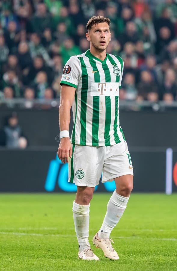 BUDAPEST, HUNGARY - APRIL 2: Balint Vecsei of Ferencvarosi TC