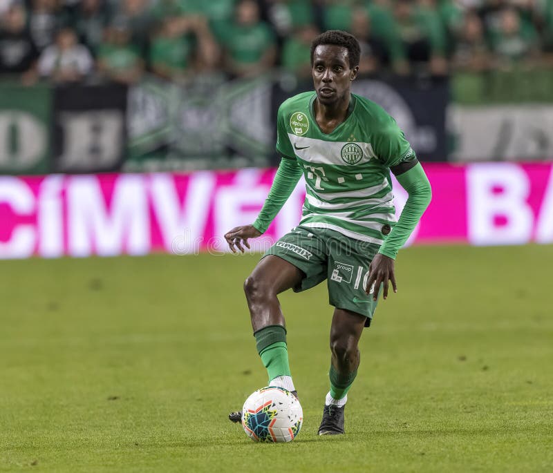 Miha Blazic of Ferencvarosi TC controls the ball during the