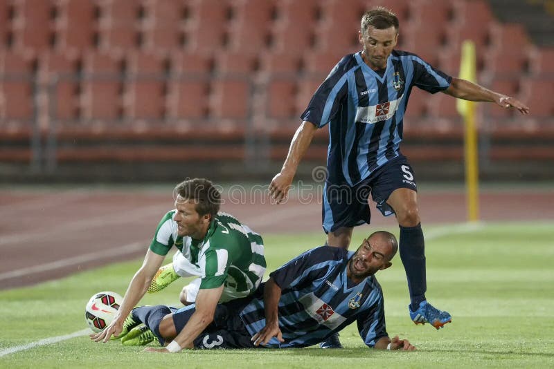 Ferencvarosi TC vs. Sliema UEFA Europa League football match Stock