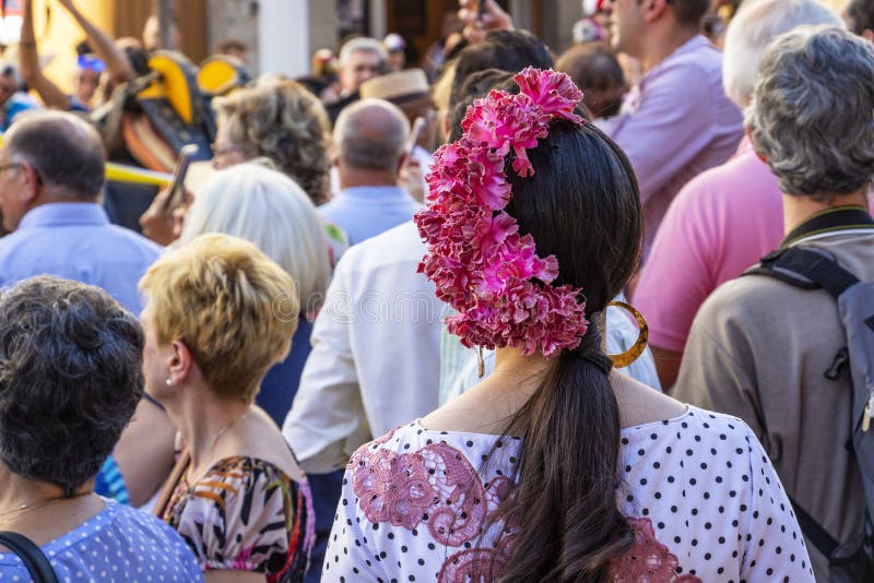 Feria de Cordoba eller Cordoba m?ssa p? Cordoba, Spanien arkivfoto Feria de Cordoba eller Cordoba m?ssa p? Cordoba, Spanien arkivfoto