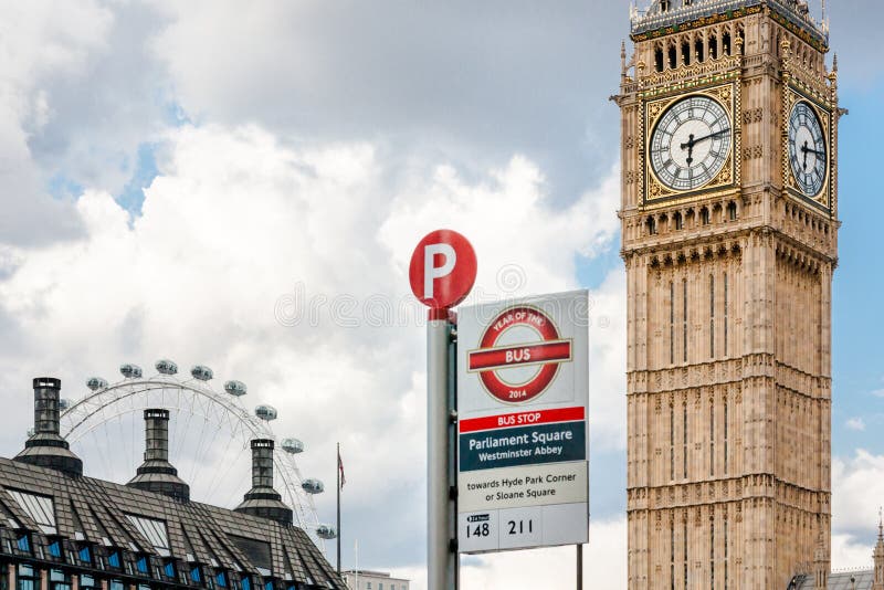 Fermata dell'autobus dell'abbazia di Westminster fotografie stock Fermata dell'autobus dell'abbazia di Westminster fotografie stock
