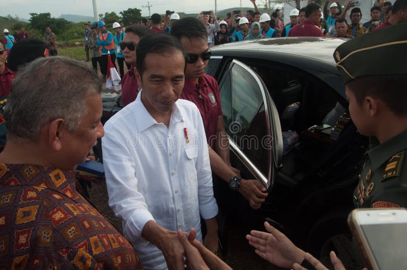 Ferme du Président Joko Widodo Inaugurated Sidrap Wind photos stock Ferme du Président Joko Widodo Inaugurated Sidrap Wind photos stock