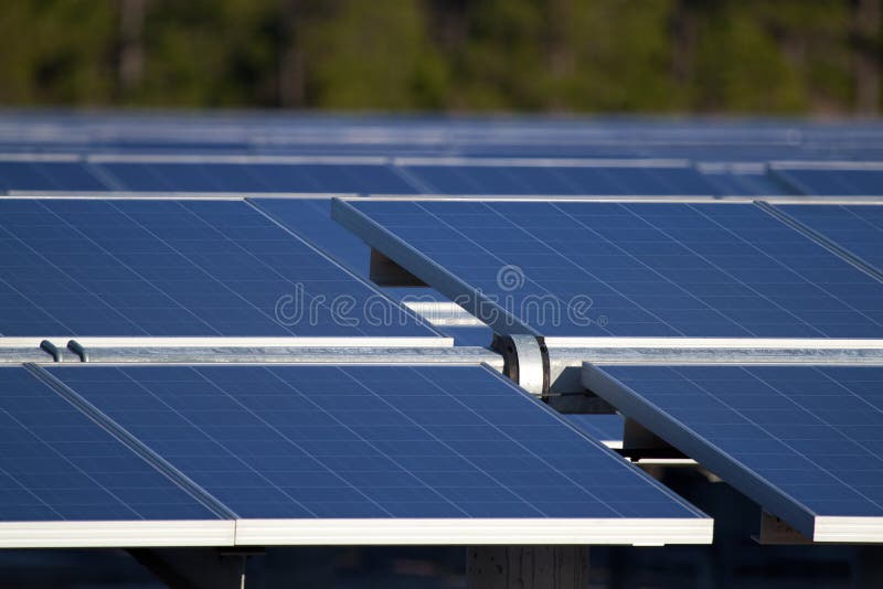 Ferme solaire photo stock Ferme solaire photo stock