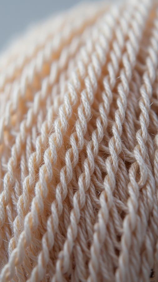 Fermeture de fils beiges doux en texture détaillée illustration de vecteur