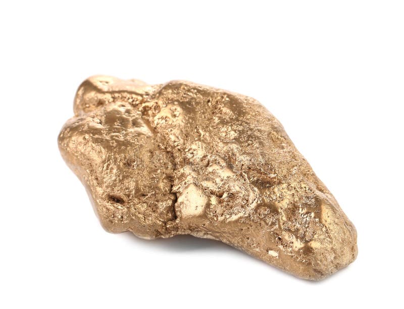 Fermez-vous de la pépite d'or. images stock Fermez-vous de la pépite d'or. images stock