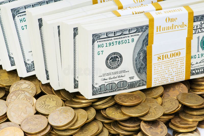 Fermez-vous vers le haut des dollars photo stock Fermez-vous vers le haut des dollars photo stock