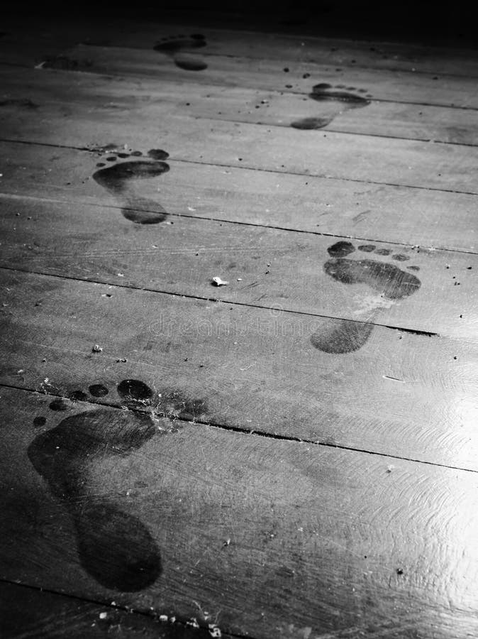 Pas en avant sur le plancher poussiéreux photographie stock Pas en avant sur le plancher poussiéreux photographie stock