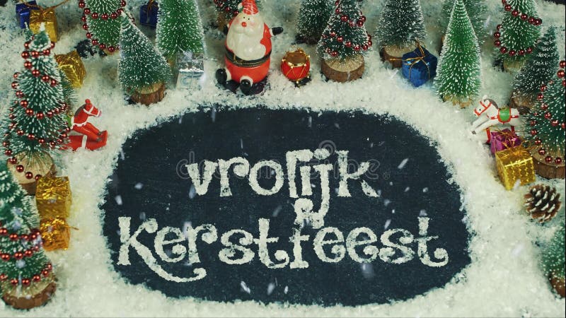 Buon Natale Olandese.Cartolina D Auguri Di Vrolijk Kerstfeest Buon Natale In Olandese E Fiammingo Illustrazione Di Stock Illustrazione Di Cuore Natale 71722300