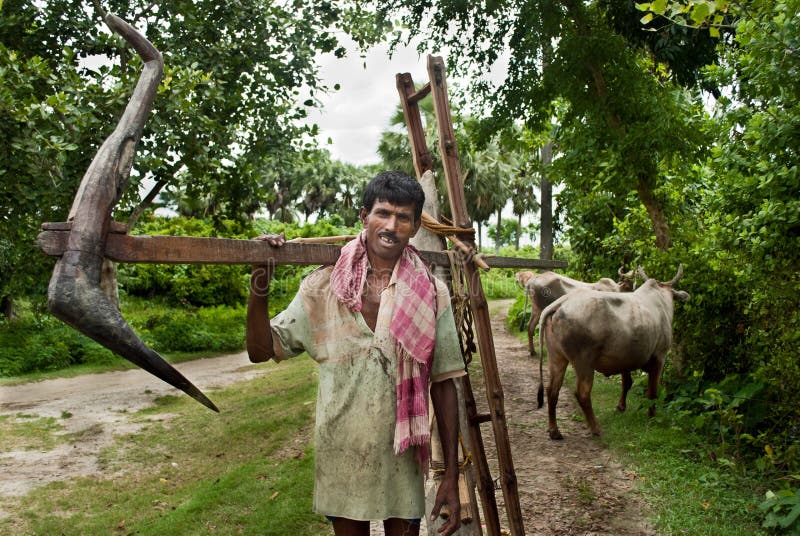 Fermier indien images libres de droits