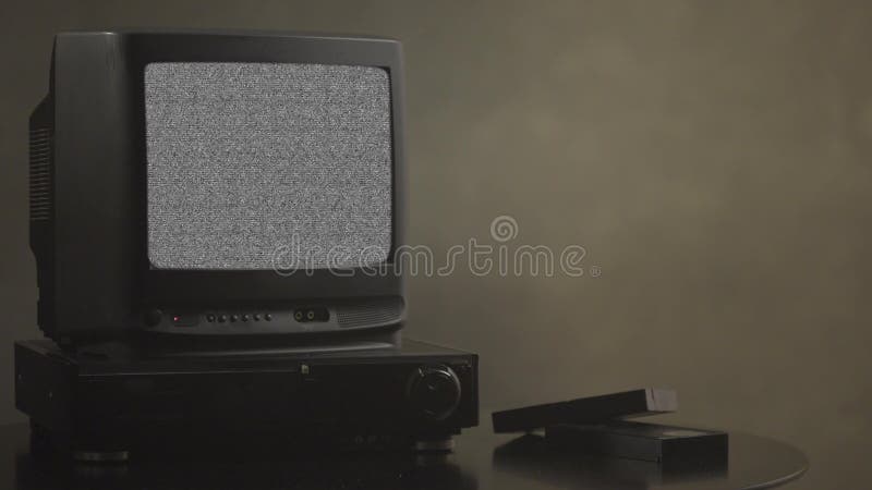 Fernsehen mit Geräuschen Fernsehtestkarte Retro- Hardware 1980 Statischer Fehler der Störschubkunstausstellung, gebrochenes Getri