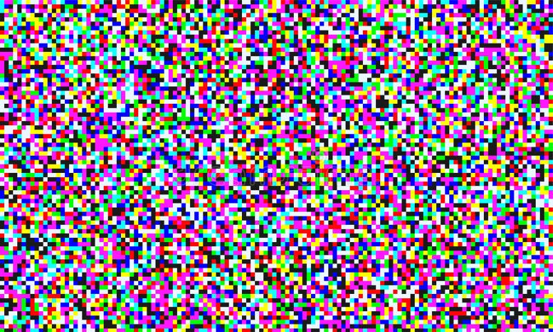 TV pixel noise of analog channel grain screen seamless background. Vector glitch effect of video snow interference or abstract vaporwave background of color pixel mosaic distortion acid color glitch. TV pixel noise of analog channel grain screen seamless background. Vector glitch effect of video snow interference or abstract vaporwave background of color pixel mosaic distortion acid color glitch