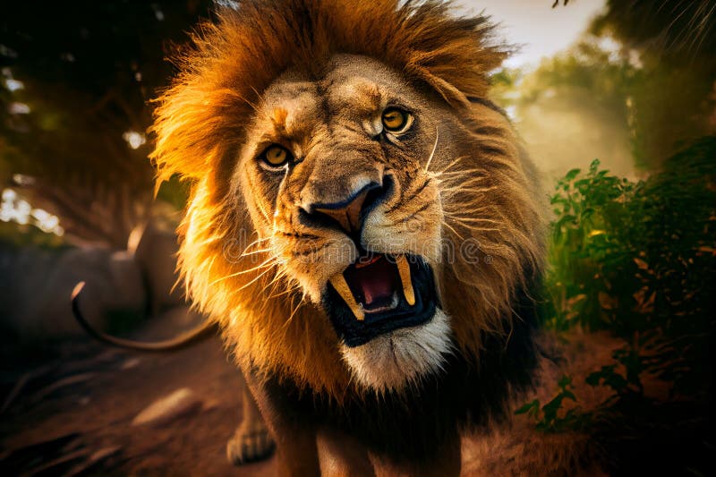 Lion Roars Stock Illustrations – 116 Lion Roars Stock