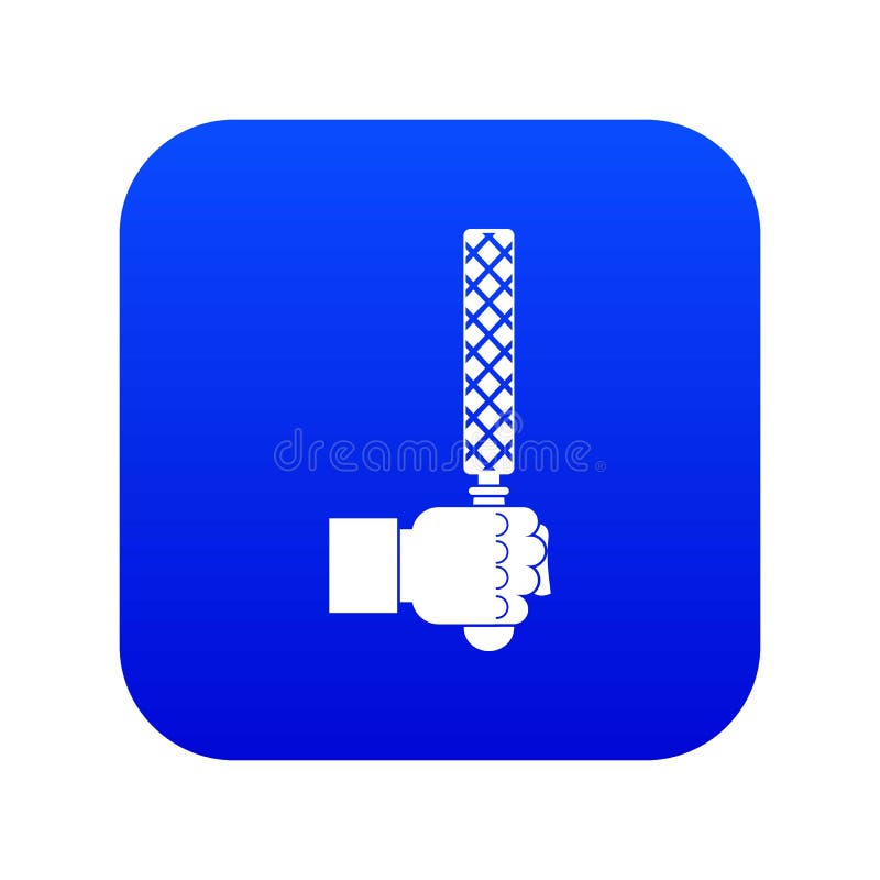 Ferramenta do arquivo no azul digital do ícone principal do homem ilustração do vetor Ferramenta do arquivo no azul digital do ícone principal do homem ilustração do vetor