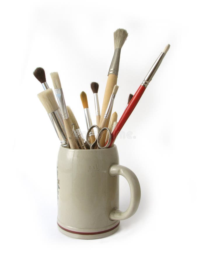 Ferramentas do pintor foto de stock Ferramentas do pintor foto de stock