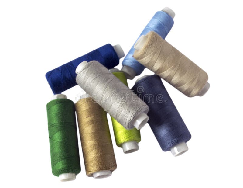 Ferramentas para costurar e bordado passatempo linha de costura Multi-colorida foto de stock Ferramentas para costurar e bordado passatempo linha de costura Multi-colorida foto de stock