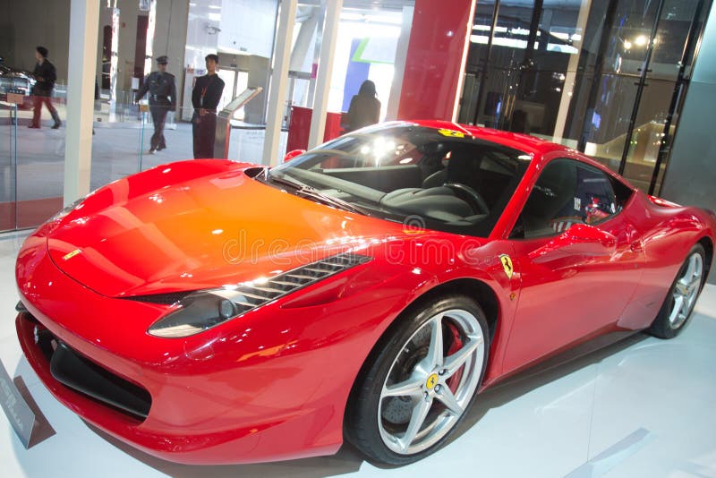 Ferrari car at China international