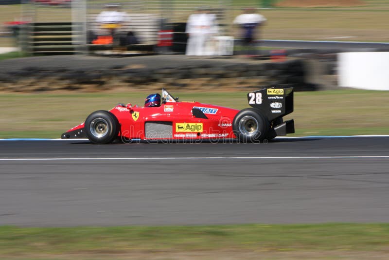 1987 Ferrari 156 Formuły 1 Bieżny Samochód Przy Philip