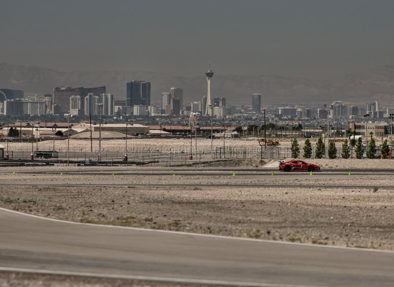 Ferrari 430 GT racerbil på Las Vegas Motor Speedway arkivbild Ferrari 430 GT racerbil på Las Vegas Motor Speedway arkivbild