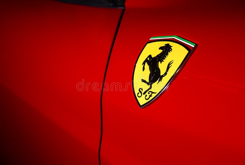 Ferrari Logo editorial photography. Image of luxury - 101719252
