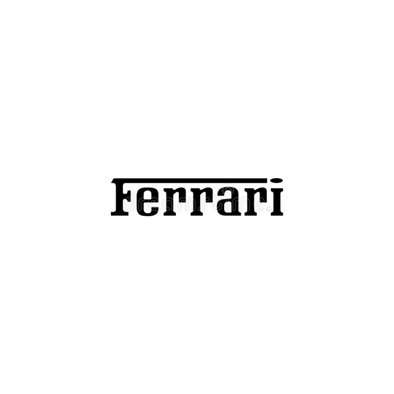 Ferrari logo 3d editorial photo. Illustration of silhouette - 270781306