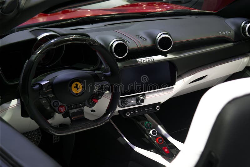 Interior Of Luxurious Sport Car Stock Photo Image Of