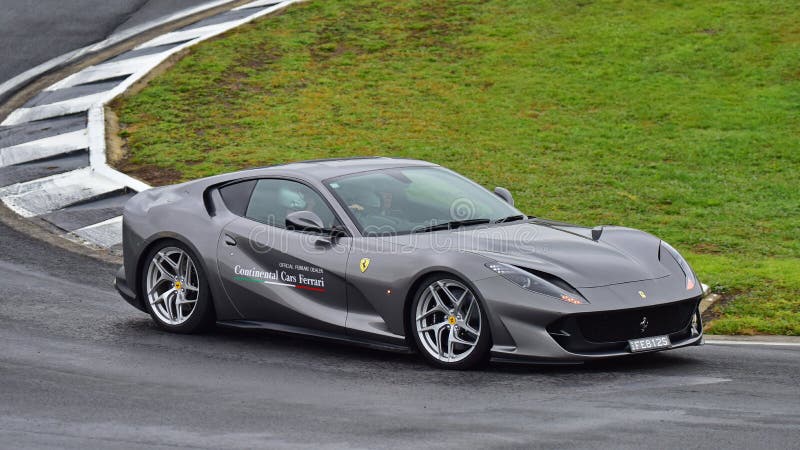 Ferrari 812 Superfast driving around circuit at Ferrari Challenge Asia Pacific Series race on April 15, 2018 in Hampton Downs