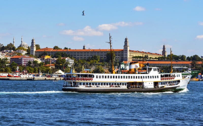Ferries in Istanbul (called vapur in Turkish) A vapur. In the b