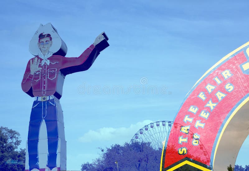 Ferris kowboj i koło modelujemy na stanu jarmarku Teksas fotografia stock Ferris kowboj i koło modelujemy na stanu jarmarku Teksas fotografia stock